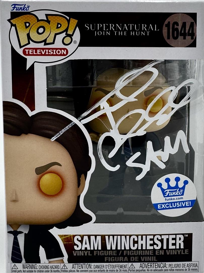 Jared Padalecki (Supernatural) signed Funko #1644 w/character inscription - Official Pix COA